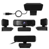 j5create JVCU100 Kamera internetowa USB™ HD z obrotem 360°, rozdzielczość przechwytywania wideo 1080p, czarna