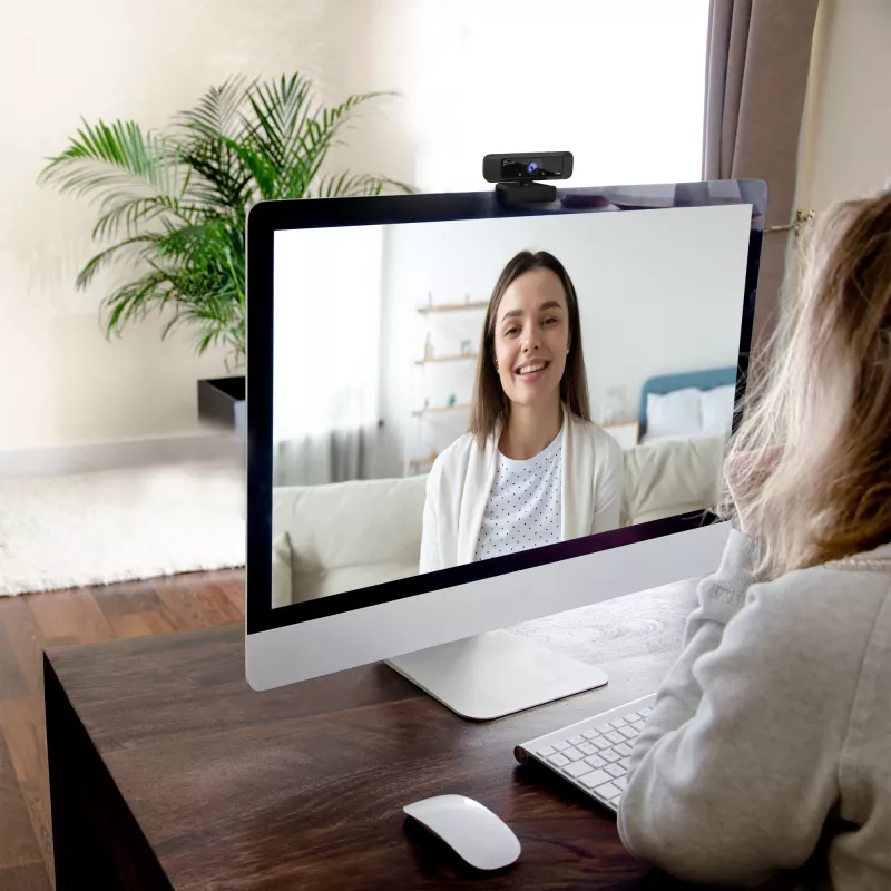 j5create JVCU100 Kamera internetowa USB™ HD z obrotem 360°, rozdzielczość przechwytywania wideo 1080p, czarna