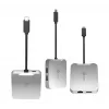j5create JCD391 4K60 Elite USB-C® PD wieloportowy adapter, srebrny