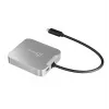 j5create JCD391 4K60 Elite USB-C® PD wieloportowy adapter, srebrny