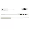 j5create JCH471 USB-C™ Gigabit Ethernet i Hub Multi Adapter, metaliczny szampański