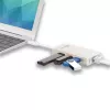 j5create JCH471 USB-C™ Gigabit Ethernet i Hub Multi Adapter, metaliczny szampański