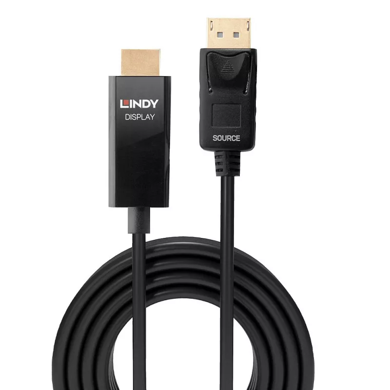 Lindy 5m adapter kablowya DP na HDMI z HDR DisplayPort HDMI