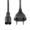 StarTech.com 3m (10ft) przewód zasilający do laptopa, wtyk EU na C7, 2,5A 250V, 18AWG, przewód zamienny do laptopa, kabel zasilający do drukarki, przewód ładowarki do laptopa, przewód do zasilacza laptopa, czarny
