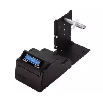 Drukarka etykiet CUSTOM TK180 — transfer termiczny, 300×300 DPI, 200 mm/s, maks. szerokość papieru 82,5 mm, przewodowy Ethernet, czarna