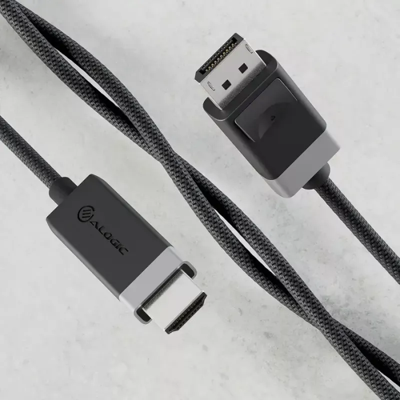 ALOGIC FUDPHD2-SGR adapter kablowy wideo 2 m DisplayPort HDMI czarny szary