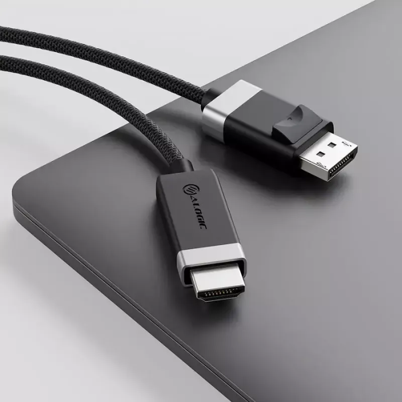 ALOGIC FUDPHD2-SGR adapter kablowy wideo 2 m DisplayPort HDMI czarny szary