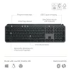 Klawiatura Logitech MX Keys S uniwersalna RF Wireless + Bluetooth AZERTY belgijska grafitowa