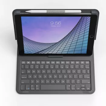 ZAGG Messenger Folio 2 QWERTZ niemiecki Bluetooth w kolorze grafitowym