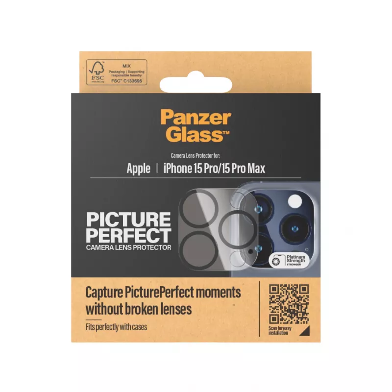 PanzerGlass ® PicturePerfect Osłona obiektywu aparatu iPhone 15 Pro | 15 Pro Max