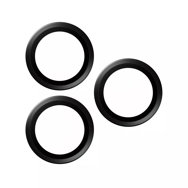 PanzerGlass ® Hoops® Metalowa osłona obiektywu aparatu Czarna iPhone 15 Pro | 15 Pro Max