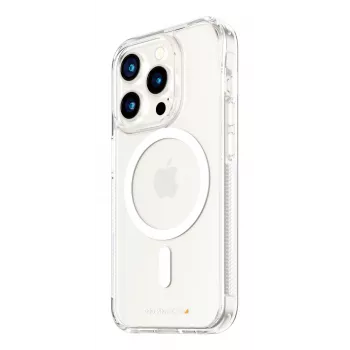 PanzerGlass ® HardCase Transparent w. biały MagSafe & D3O® iPhone 15 Pro