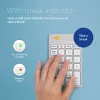 R-Go Tools Klawiatura numeryczna R-Go Numpad Break, ergonomiczna klawiatura numeryczna z oprogramowaniem przerw, Bluetooth, biała