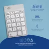 R-Go Tools Klawiatura numeryczna R-Go Numpad Break, ergonomiczna klawiatura numeryczna z oprogramowaniem przerw, Bluetooth, biała
