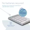 R-Go Tools Klawiatura numeryczna R-Go Numpad Break, ergonomiczna klawiatura numeryczna z oprogramowaniem przerw, Bluetooth, biała