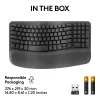 Logitech Wave Keys for Business Ergonomic klawiatura Full-size Wireless