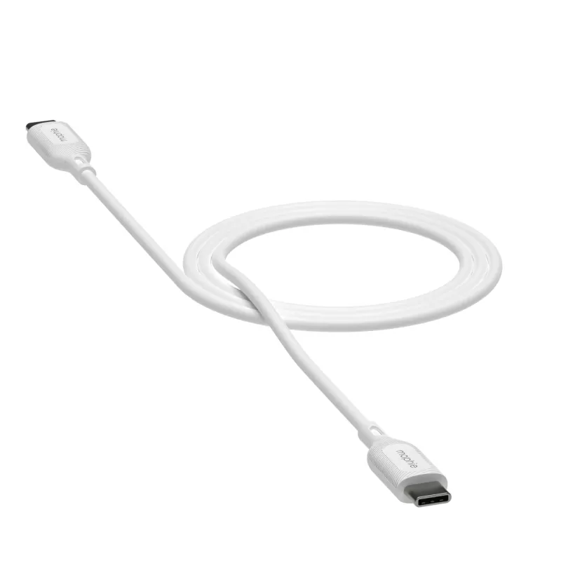 kable ładujące mophie essentials | Kabel USB 1M USB 2.0 USB C Biały