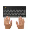 Ergonomiczna klawiatura R-Go Tools R-Go Compact Break, kompaktowa klawiatura z oprogramowaniem do przerw, QWERTZ (DE), Bluetooth, czarna