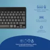 Ergonomiczna klawiatura R-Go Tools R-Go Compact Break, kompaktowa klawiatura z oprogramowaniem do przerw, QWERTZ (DE), Bluetooth, czarna