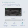 Ergonomiczna klawiatura R-Go Tools R-Go Compact Break, kompaktowa klawiatura z oprogramowaniem do przerw, QWERTZ (DE), Bluetooth, czarna