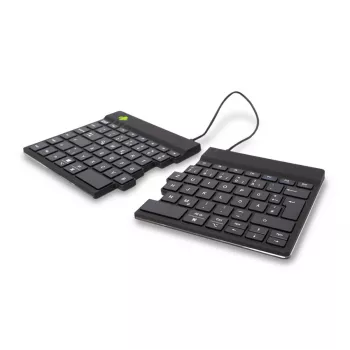 Klawiatura ergonomiczna R-Go Tools R-Go Split Break z oprogramowaniem do przerw, ergonomiczna klawiatura dzielona, QWERTZ (DE), Bluetooth, czarna