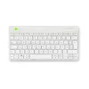 Ergonomiczna klawiatura R-Go Tools R-Go Compact Break, kompaktowa klawiatura z oprogramowaniem do przerw, QWERTZ (DE), Bluetooth, biała