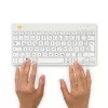 Ergonomiczna klawiatura R-Go Tools R-Go Compact Break, kompaktowa klawiatura z oprogramowaniem do przerw, QWERTZ (DE), Bluetooth, biała
