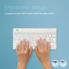 Ergonomiczna klawiatura R-Go Tools R-Go Compact Break, kompaktowa klawiatura z oprogramowaniem do przerw, QWERTZ (DE), Bluetooth, biała