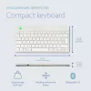 Ergonomiczna klawiatura R-Go Tools R-Go Compact Break, kompaktowa klawiatura z oprogramowaniem do przerw, QWERTZ (DE), Bluetooth, biała