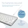 Ergonomiczna klawiatura R-Go Tools R-Go Compact Break, kompaktowa klawiatura z oprogramowaniem do przerw, QWERTZ (DE), Bluetooth, biała