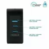Ravanson Mobilis Ładowarka 100W GaN 2×USB‑C + 1×USB‑A AC wewnętrzna — do laptopa, smartfona, tabletu — Czarny