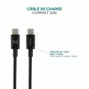 Ravanson Mobilis Ładowarka 100W GaN 2×USB‑C + 1×USB‑A AC wewnętrzna — do laptopa, smartfona, tabletu — Czarny