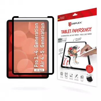 Displex TABLET PAPERSENSE do iPad Pro 11'' (1./2./3./4. gen.)/Air (4./5. gen.), zdejmowana folia do pisania lub rysowania z Paper Feeling