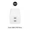 Zasilacz Zagg 50W 2x USB-C Biały — Zagg mophie essentials