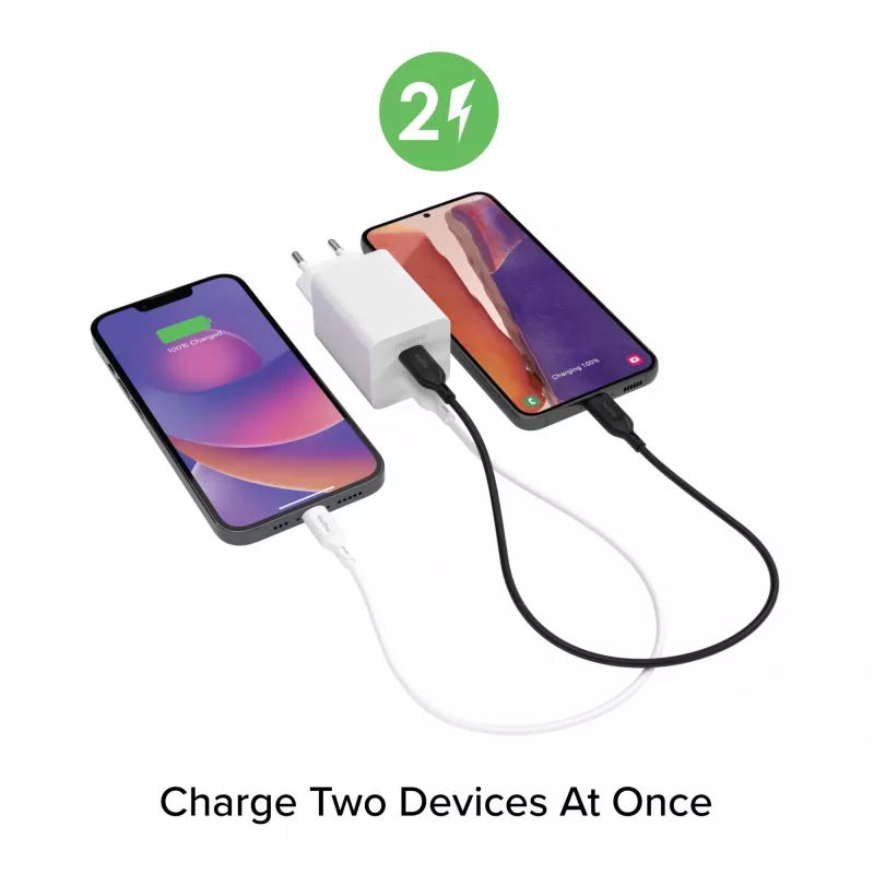 Zasilacz Zagg 50W 2x USB-C Biały — Zagg mophie essentials