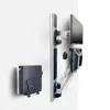 StarTech.com Wall Mount Workstation, Uchwyt VESA do monitorów 32 cale, w pełni przegubowy pojedynczy uchwyt na monitor i tacka na klawiaturę z uchwytem na komputer stacjonarny/PC, biurko stojące