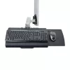 StarTech.com Wall Mount Workstation, Uchwyt VESA do monitorów 32 cale, w pełni przegubowy pojedynczy uchwyt na monitor i tacka na klawiaturę z uchwytem na komputer stacjonarny/PC, biurko stojące