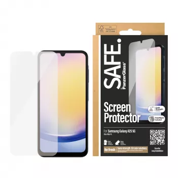 PanzerGlass SAFE. by ® Osłona ekranu Samsung Galaxy A25 5G | Ultra-Wide Fit z EasyAligner