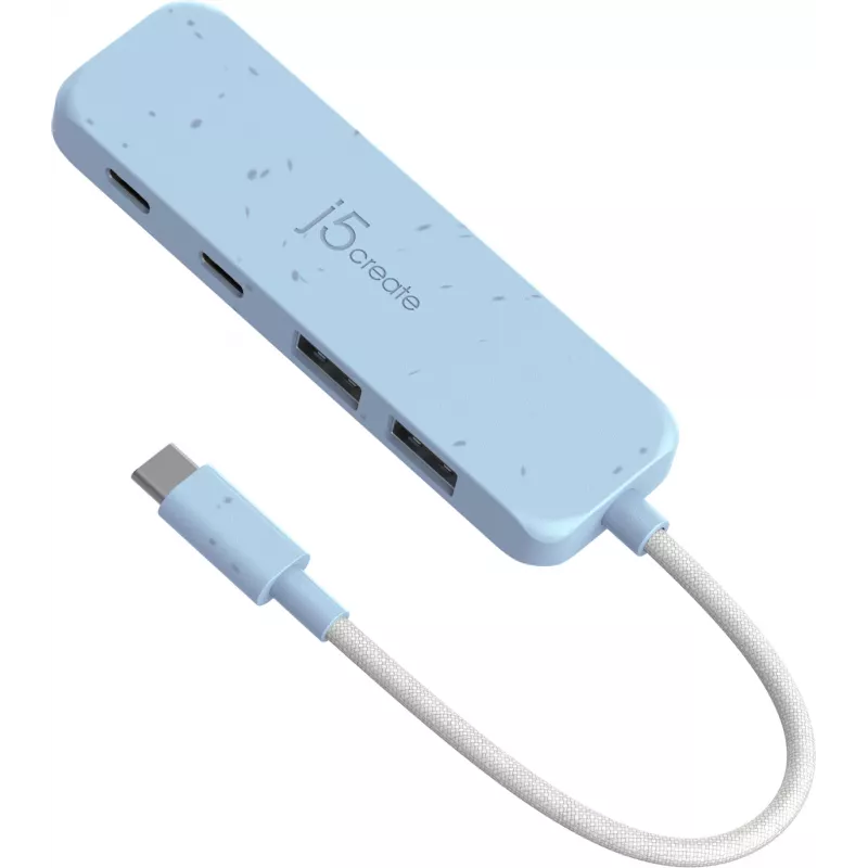 Ekologiczny koncentrator USB-C do 4 portów Type-C i Type-A Gen 2 j5create