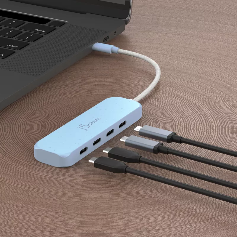 USB-C Hub j5create JCH345EC-N 4-Port Type-C Gen 2 10000 Mbit/s