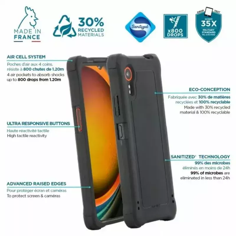 Cover Mobilis XCover 7 16.8 cm (6.6 inch) szary