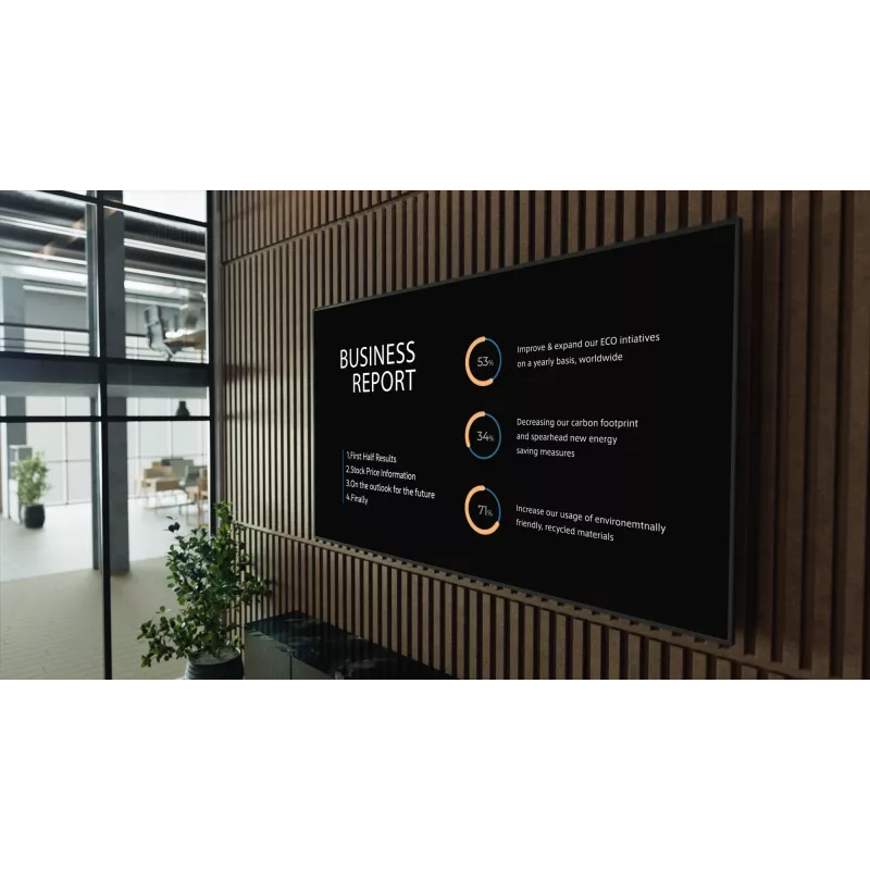 Profesjonalny wyświetlacz Sony BRAVIA FW-98BZ53L 4K HDR Full Array LED, 780 cd/m2, Deep Black Non-Glare 47% Haze, 24/7 i 5 lat PrimeSupport