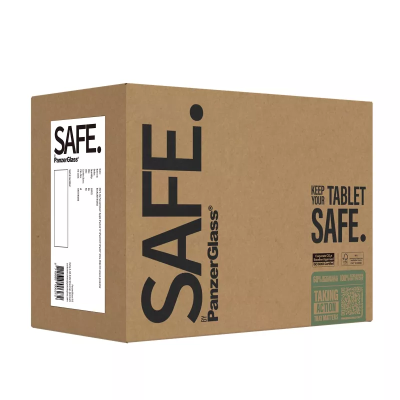 PanzerGlass SAFE. by ® Szkło ochronne iPad Air 11'' (2024-2026) | iPad 11 cali (2025-2026) | iPad 10.9'' (2022) | Ultra-Wide Fit | Bulk