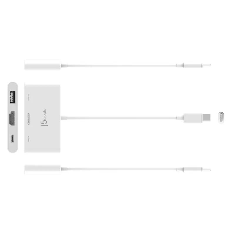 j5create JCA399 USB-C® do HDMI™ 4K144Hz i USB™ 3.2 z Power Delivery 100W, Czarny