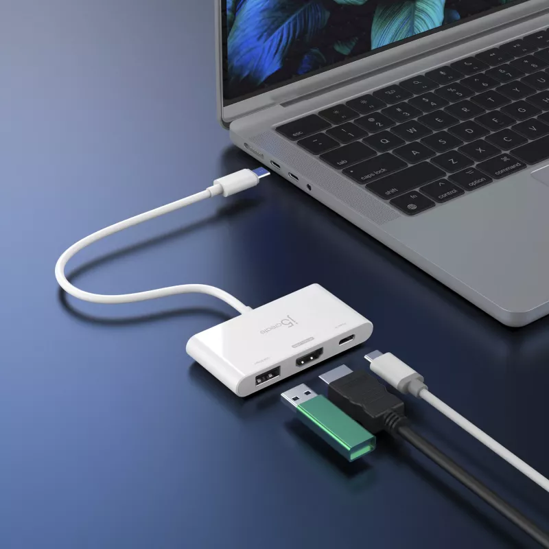 j5create JCA399 USB-C® do HDMI™ 4K144Hz i USB™ 3.2 z Power Delivery 100W, Czarny