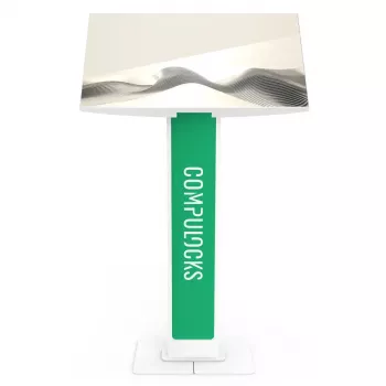 Compulocks Brandable VESA Floor Stand dla ekranów do 32 cali, biały