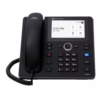 AudioCodes Teams C455HD IP-Phone PoE GbE czarny ze zintegrowanym BT i dwuzakresowym Wi-Fi