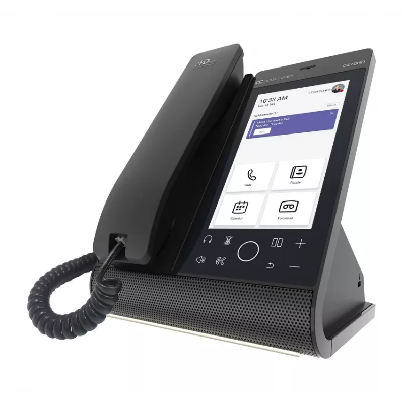 AudioCodes Teams C470HD Total Touch IP-Phone PoE GbE ze zintegrowanym BT i dwuzakresowym Wi-Fi