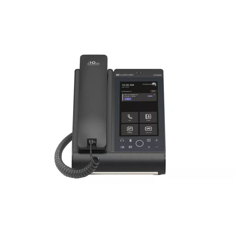 AudioCodes Teams C470HD Total Touch IP-Phone PoE GbE ze zintegrowanym BT i dwuzakresowym Wi-Fi
