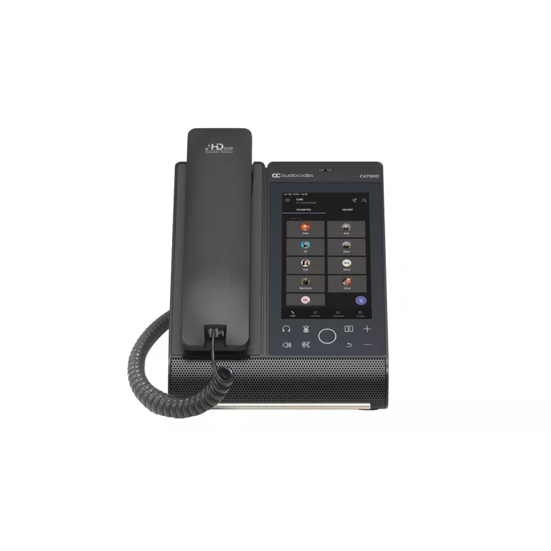 AudioCodes Teams C470HD Total Touch IP-Phone PoE GbE ze zintegrowanym BT i dwuzakresowym Wi-Fi